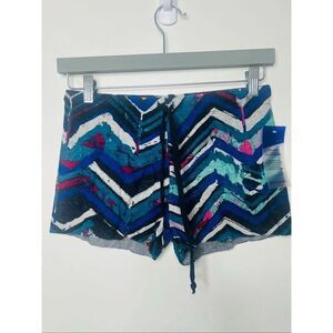 Threads 4 Thought Recycled Plastic Ethnic Aztec Chevron Shorts NWT Sz S Black Bl